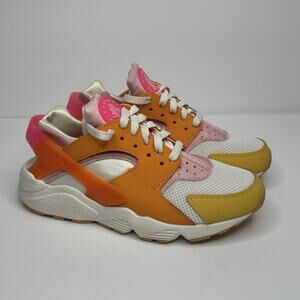 Nike Air Huarache Hyper Pink White Orange DX2674-100 Women's Size 8.5